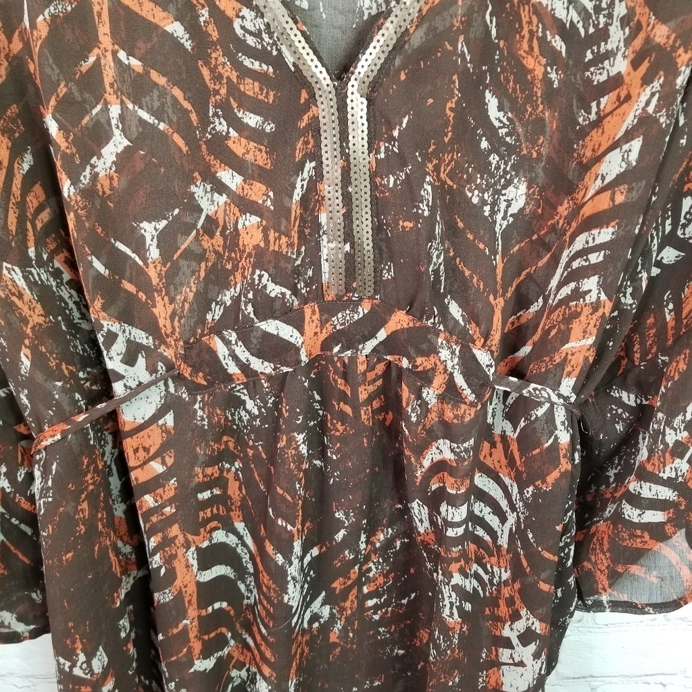 Woman by Tchibo sheer Plus size blouse size 1x - Picture 3 of 6